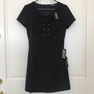 Express Black Suede Dress